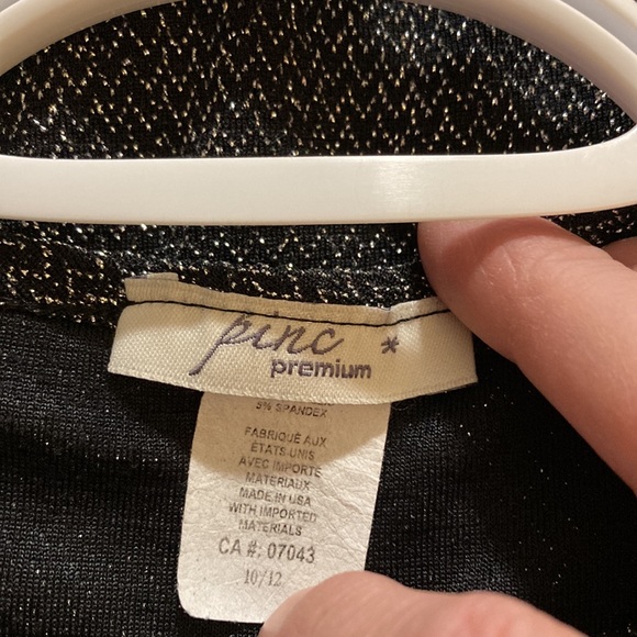 Pinc premium black and silver blouse - Picture 3 of 3